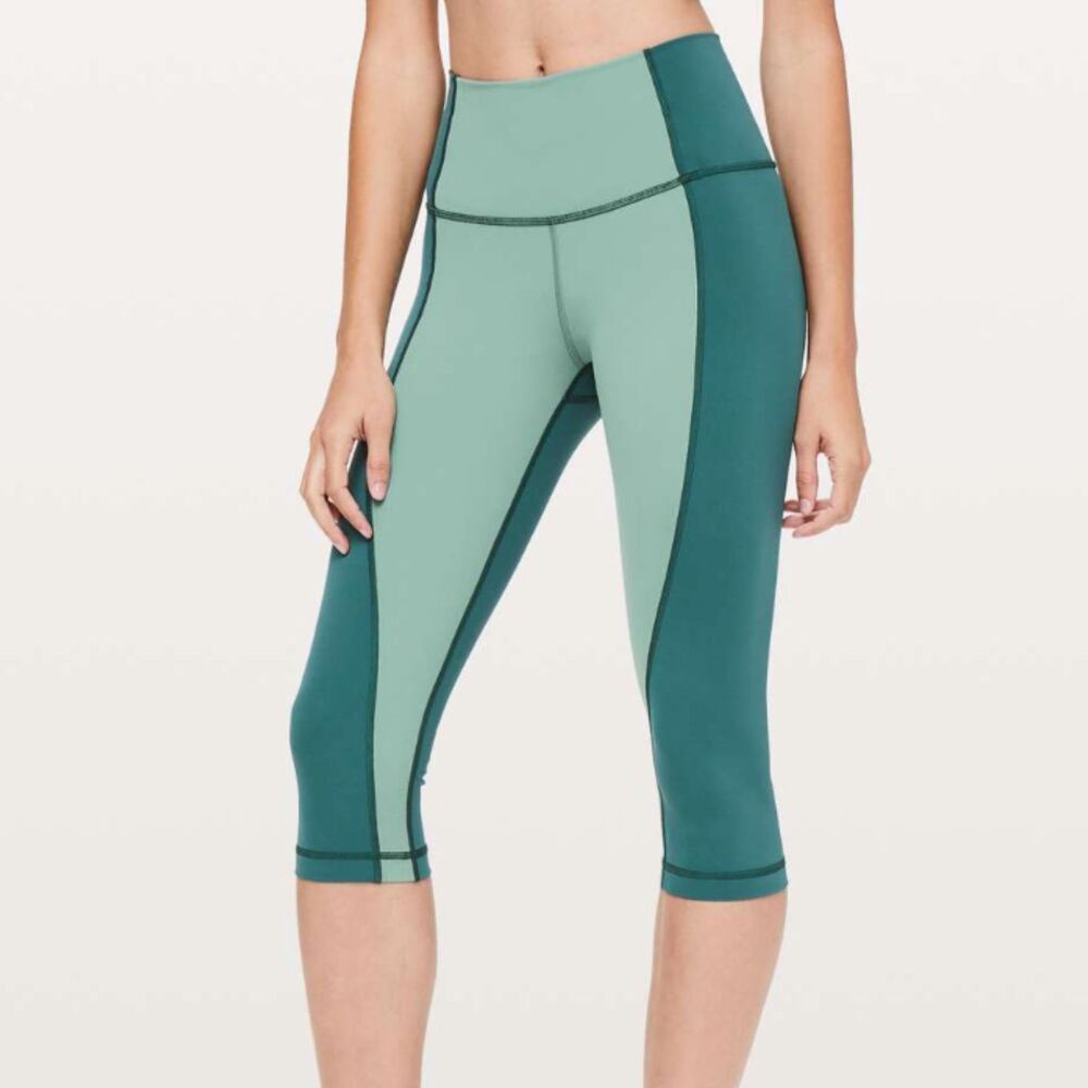 Lululemon Wunder Under High-Rise *Curve 17" Frosted Pine/Green Jasper Size 6